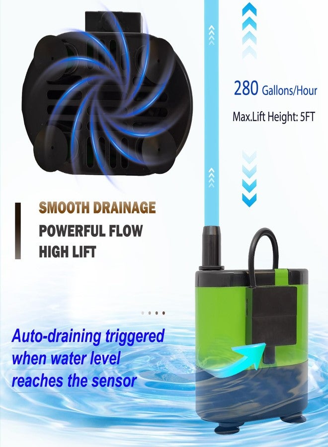 Roamoris Automatic Submersible Pump With Level Sensor,5 FT Height Fountain Water Pump For Pond, Aquariums,Fish Tank, Hydroponics,Auto Shut off, WP01 - Image 5